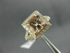 LARGE 1.60CT DIAMOND & AAA MORGANITE 14KT ROSE GOLD CUSHION CUT ENGAGEMENT RING