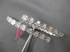 LARGE 5.83CT DIAMOND 18K WHITE GOLD INVISIBLE CRISS CROSS FLEXIBLE CUFF BRACELET