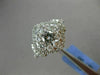 ESTATE LARGE 1.50CT DIAMOND 14KT WHITE GOLD 3D CLUSTER SQUARE FILIGREE LOVE RING