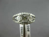 ESTATE WIDE 1.25CT DIAMOND 14K WHITE GOLD ROUND SEMI MOUNT ENGAGEMENT RING 22185
