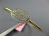 WIDE .97CT DIAMOND 14KT ROSE GOLD 3D LOVE KNOT OVAL FLEXIBLE FUN BANGLE BRACELET