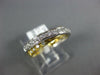ESTATE .25CT DIAMOND 18KT 2 TONE GOLD CLASSIC 3D CLASSIC CRISS CROSS X LOVE RING