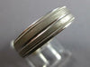 ESTATE WIDE 14KT WHITE GOLD 3D SOLID MILGRAIN COMFORT FIT MENS ANNIVERSARY RING