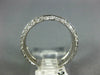 ANTIQUE 1.50CT DIAMOND 18K WHITE GOLD 3 ROW PAVE ETERNITY ANNIVERSARY RING #1192