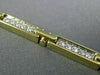 ESTATE 1.0CT DIAMOND 14KT WHITE & YELLOW GOLD CROSS RECTANGULAR TENNIS BRACELET