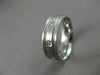 ESTATE DIAMOND 14KT WHITE GOLD MENS WEDDING BAND ETERNITY RING 5MM 11.00 #14336