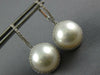 .67CT DIAMOND & SOUTH SEA PEARL 18KT WHITE GOLD HALO LEVERBACK HANGING EARRINGS