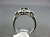 ESTATE 1.30CT DIAMOND & AAA SAPPHIRE 14KT WHITE GOLD 3D MULTI HEART LOVE RING
