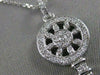 LARGE ESTATE .80CTW DIAMOND 14K WHITE GOLD HEART KEY PENDANT F/G VVS CHAIN 20160