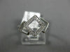 ESTATE .10CT DIAMOND 14KT WHITE GOLD 3D SQUARE PAST PRESENT FUTURE LOVE RING