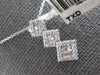 ESTATE .40CT DIAMOND 18K WHITE GOLD PAST PRESENT FUTURE JOURNEY FLOATING PENDANT