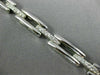ANTIQUE 1.50CT DIAMOND 14K WHITE GOLD 3D CLASSIC PAVE BOX LINK BRACELET #18512