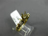 .44CT BAGUETTE DIAMOND 14K YELLOW GOLD 3D ROUND SEMI MOUNT ENGAGEMENT RING #1297