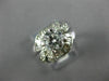 ANTIQUE WIDE 1.59CT DIAMOND PLATINUM 3D ROUND & BAGUETTE ENGAGEMENT RING #26657