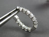 1.8CT DIAMOND 18KT WHITE GOLD 3D INSIDE OUT LUCIDA OVAL HUGGIE HANGING EARRINGS