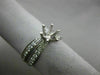 WIDE .5CT DIAMOND 14K WHITE GOLD CRISS CROSS SEMI MOUNT ETERNITY ENGAGEMENT RING