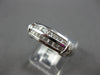 WIDE .70CT DIAMOND 14KT WHITE GOLD ROUND 2 ROW CHANNEL WEDDING ANNIVERSARY RING