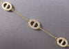 ESTATE .71CT DIAMOND 14KT YELLOW GOLD OVAL BY THE YARD LOVE KNOT TENNIS BRACELET