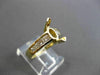 ESTATE .90CT DIAMOND 14KT YELLOW GOLD MARQUISE SEMI MOUNT ENGAGEMENT RING #21107