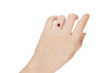 ESTATE 1.29CT AAA RUBY 14KT YELLOW GOLD 3D CLASSIC OVAL SOLIATIRE FUN RING