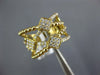WIDE .35CT DIAMOND 18KT YELLOW GOLD MULTI ROW CRISS CROSS SQUARE BEADED FUN RING