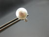 ESTATE .10CT DIAMOND & AAA SOUTH SEA PEARL 14KT WHITE GOLD CLASSIC STUD EARRINGS