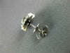 LARGE .67CT DIAMOND 18KT WHITE GOLD 3D SQUARE HALO CLUSTER STUD JACKET EARRINGS