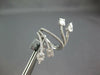 ESTATE EXTRA LARGE 1.03CT DIAMOND 18KT WHITE GOLD CLUSTER CRISS CROSS LEAF RING