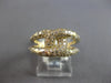 ESTATE .74CT DIAMOND 14KT YELLOW GOLD ROUND CLASSIC PAVE ETOILE LOVE KNOT RING