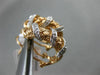 ESTATE .25CT DIAMOND 14KT WHITE & ROSE GOLD 3D WOVEN MULTI ROW SWIRL EARRINGS