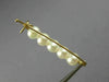 ESTATE AAA SOUTH SEA PEARL 14KT YELLOW GOLD 3D CLASSIC SAFETY PIN #MILANO30