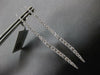 ESTATE LONG 1.31CT DIAMOND 18KT WHITE GOLD 3D ROUND JOURNEY BAR HANGING EARRINGS