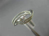 ESTATE .37CT DIAMOND 18KT WHITE GOLD MULTI ROW INFINITY SEMI ETERNITY LOVE RING