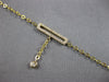 ESTATE .18CT DIAMOND 14KT YELLOW GOLD 3D RECTANGULAR CHANDELIER FUN BRACELET