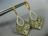 ESTATE LARGE 4.90CT WHITE & MULTI COLOR FANCY DIAMOND 18KT ROSE GOLD 3D EARRINGS