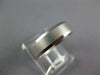 ESTATE 14KT WHITE GOLD MATTE & SHINY COMFORT FIT WEDDING ANNIVERSARY RING #27064