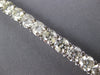 ESTATE EXTRA LARGE 22.46CT DIAMOND 14KT WHITE GOLD CLASSIC ROUND TENNIS BRACELET