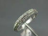 ESTATE .35CT DIAMOND 14K WHITE GOLD 2 ROW FILIGREE WEDDING ANNIVERSARY RING 1209