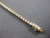 ESTATE 3.06CT DIAMOND 14KT YELLOW GOLD 3D 2.5MM CLASSIC TENNIS BRACELET