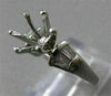 ESTATE .35CT DIAMOND PLATINUM 3D ROUND SEMI MOUNT ENGAGEMENT RING F/G VVS #21096