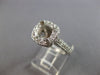 WIDE 1.35CT DIAMOND 14KT WHITE GOLD FILIGREE SEMI MOUNT ENGAGEMENT RING #28147