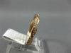 ESTATE .15CT DIAMOND 14K ROSE GOLD SWIRL INFINITY SEMI ETERNITY ANNIVERSARY RING