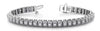 WIDE 2.0CT DIAMOND 14KT WHITE GOLD ROUND SQAURE CLASSIC ETERNITY TENNIS BRACELET