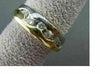 ESTATE .35CT DIAMOND 14KT TWO TONE GOLD FLOATING WAVE ANNIVERSARY RING 6mm 6460