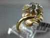 LARGE .68CT BLACK DIAMOND & YELLOW SAPPHIRE 18K WHITE & ROSE GOLD 3D BEETLE RING
