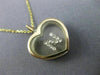 ESTATE .12CT DIAMOND 14KT YELLOW GOLD 3D CLASSIC N INITIAL HEART PENDANT #22997