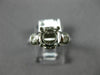 ESTATE 24CT DIAMOND 18KT WHITE GOLD HEART ROUND SEMI MOUNT ENGAGEMENT RING #1671