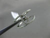 ESTATE WIDE .27CT DIAMOND 18KT WHITE GOLD 3D TWO ROW OPEN INFINITY LOVE RING