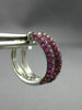 LARGE 2.75CT AAA PINK SAPPHIRE & SOUTH SEA PEARL 18K WHITE GOLD HANGING EARRINGS