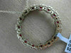ESTATE LARGE 2.33CT DIAMOND & AAA RUBY 14KT WHITE GOLD 3D CIRCLE OF LIFE PENDANT